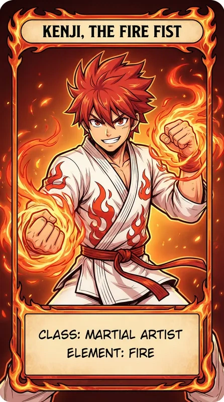 烈焰拳师角色卡片——里番 - 里番动漫精选动漫角色